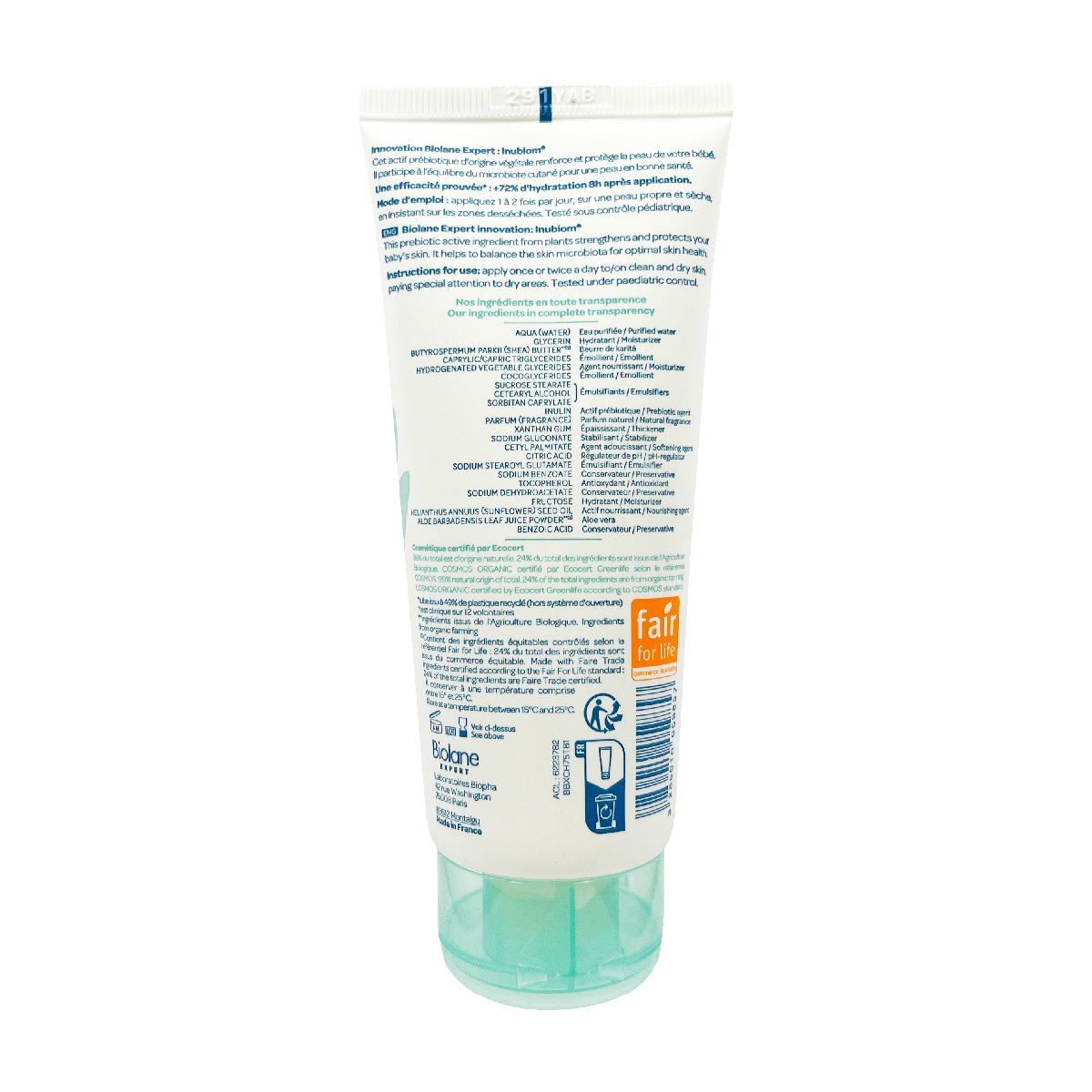 Biolane 法國貝兒 Expert有機滋潤保濕膏 75 ml