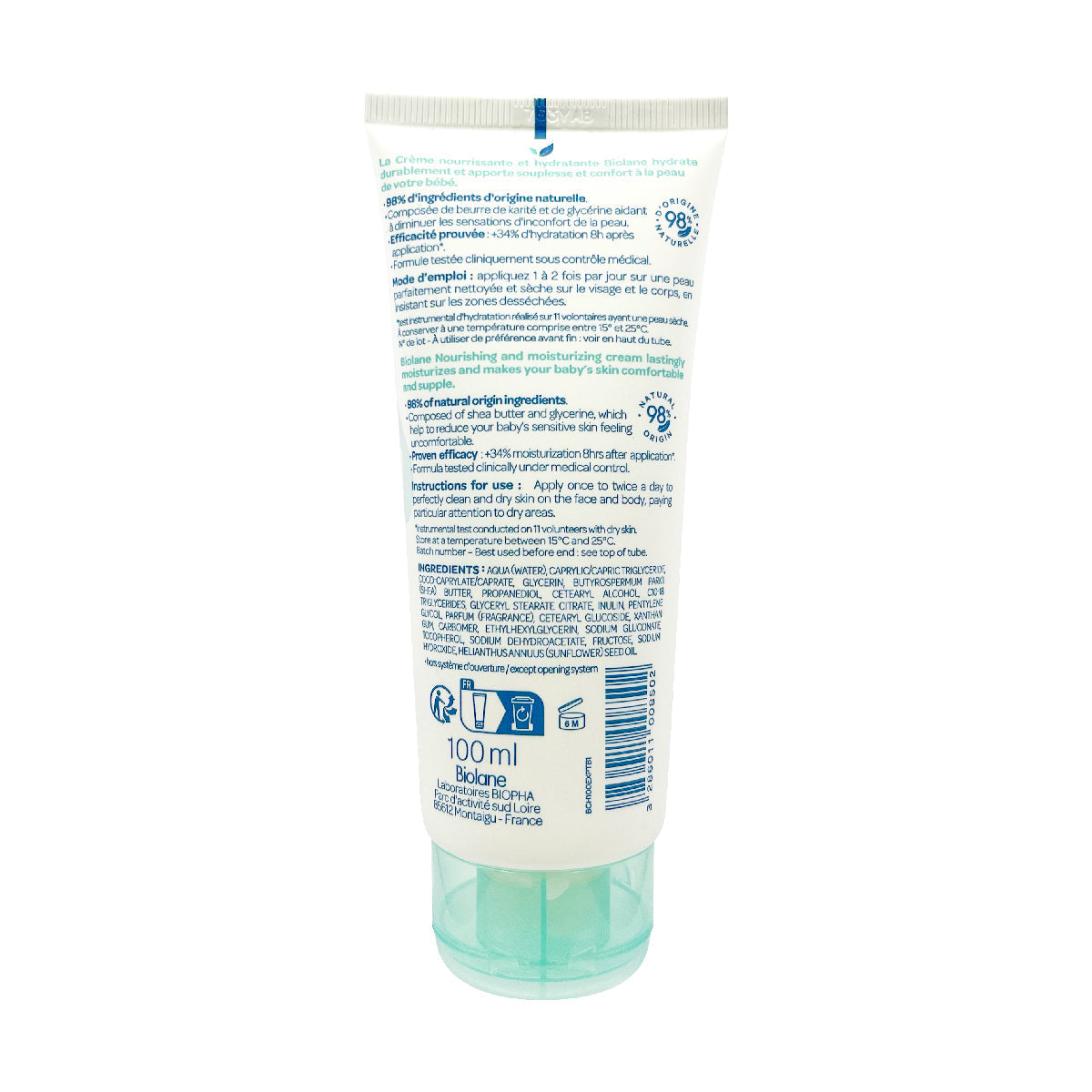 Biolane 滋潤保濕乳霜 100ml