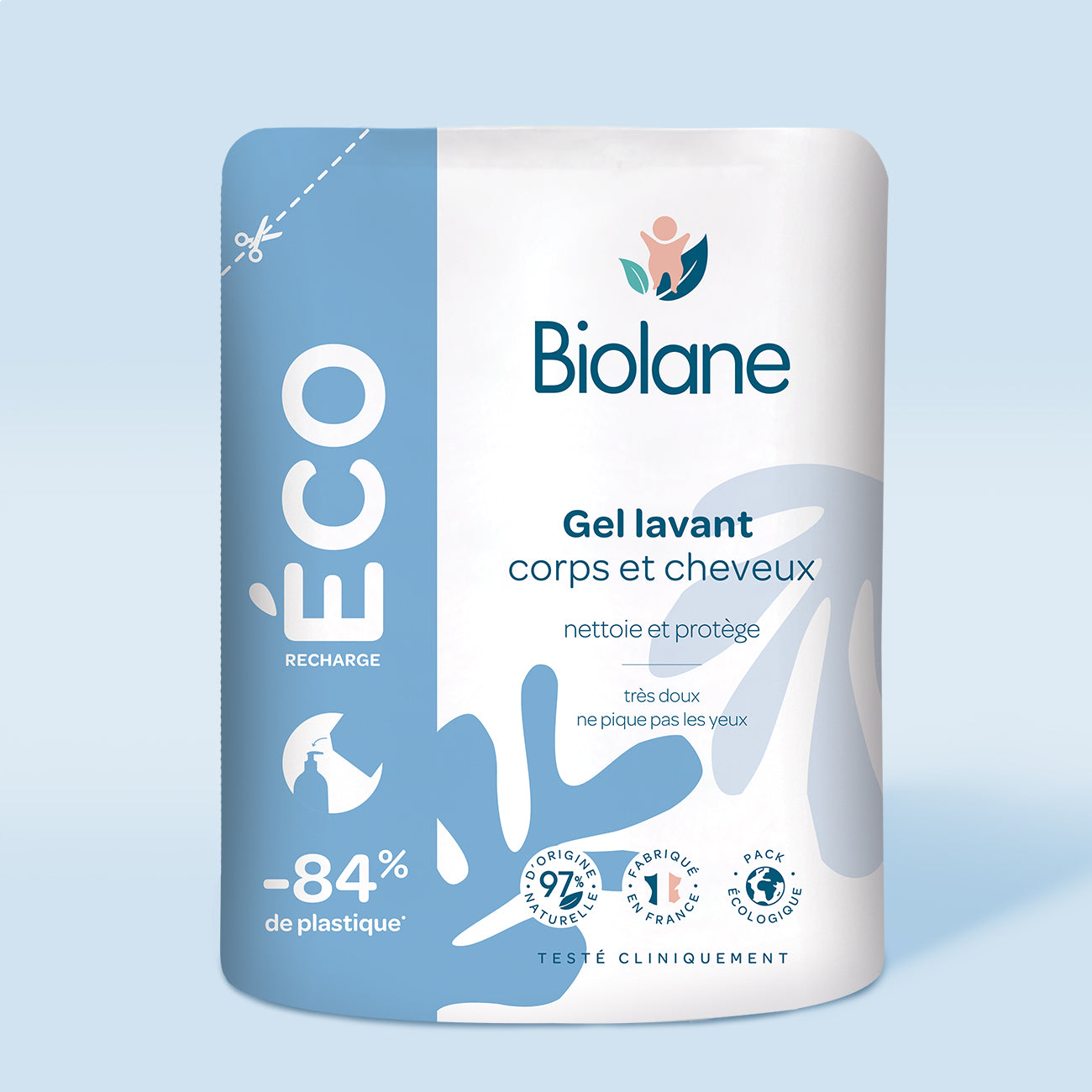 Biolane 法國貝兒 2合1沐浴/洗髮啫喱 (環保補充裝) 500 ml; EXP: Dec 2025