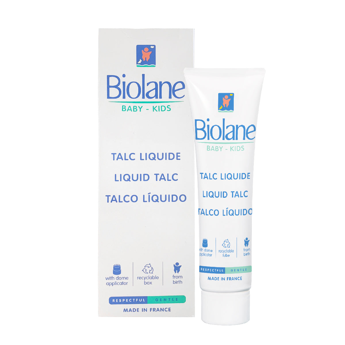 *2024年3月前適用 Biolane 法國貝兒防敏爽身粉液 (100ml)舊裝